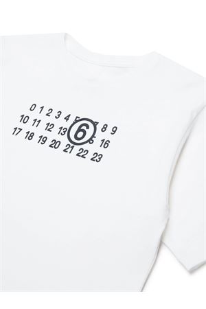 tshirt in cotone bianco MAISON MARGIELA KIDS | M60672MM04IM6102